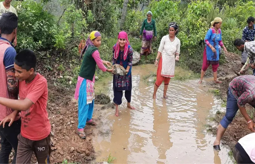 As mountain springs dry up, Uttarkashi women revive traditional chal-khals